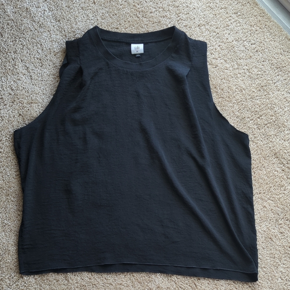 CAbi Black Sleeveless Women's Top